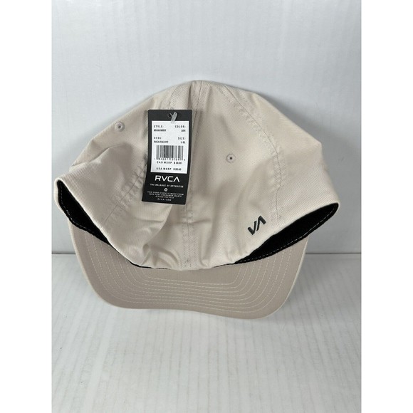 Officially Licensed RVCA Solid Logo Flex Hat Cream Size L/XL BRAND NEW - Picture 2 of 2